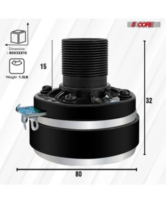 5Core Compression Driver 200W Peak Power Aluminum Tweeter Diaphragm 8 Ohm Horn Speaker