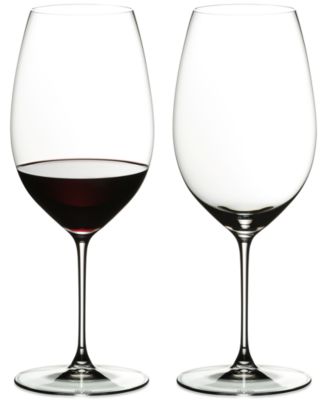 Riedel Veritas Cabernet/Merlot Wine Glass Set of 2 - Macy's