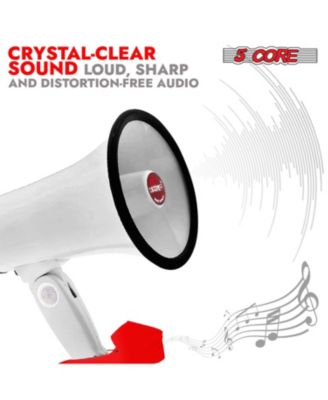 Megaphone Bullhorn Speaker 30W Mini Bull Horn Battery Power Cheer Megafono 800 Feet Range Loudspeaker 6R