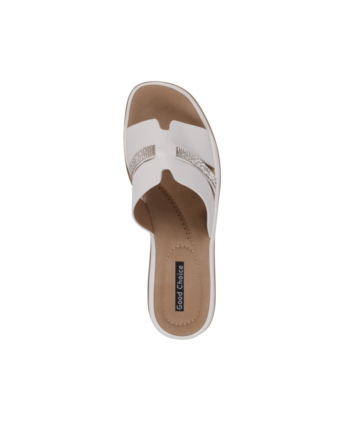 Gc Shoes Women's Frances Embellished Wedge Sandals In White