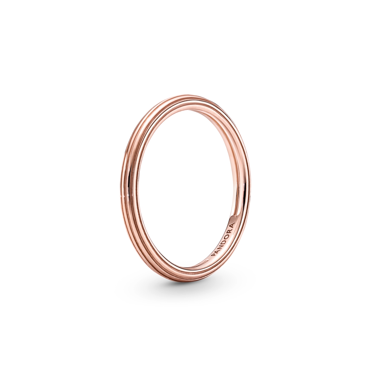 Pandora Sterling Silver Stable Me Statement Ring In Rose Gold