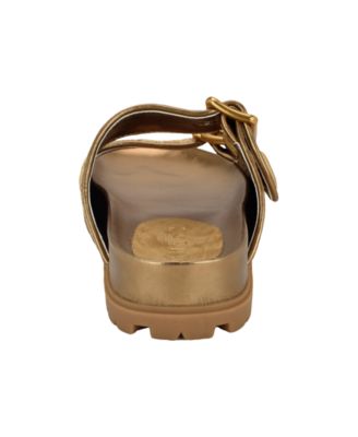 Women's Fasten Double-Buckle Footbed Sandals