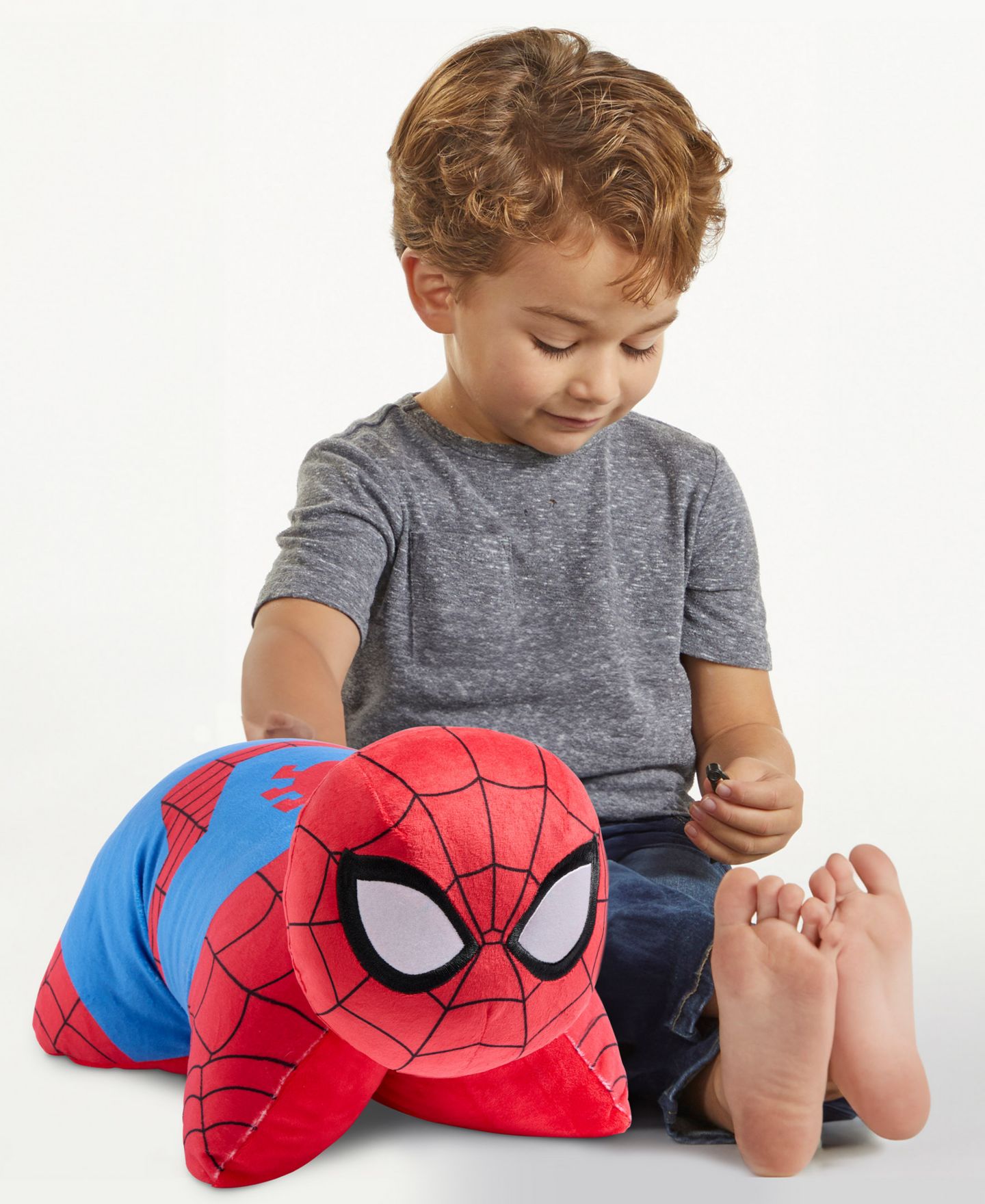 Детские мягкие игрушки Pillow Pets Spider-Man 16" Plush Pillow Pet — фото 3