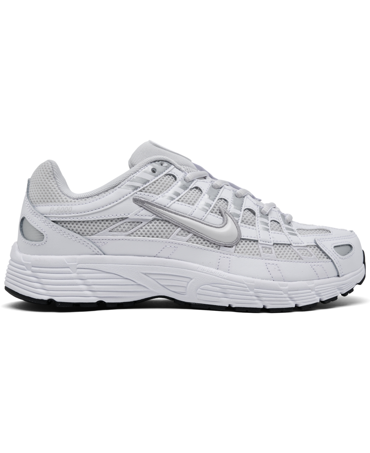 Nike Big Kids' P-6000 Casual Sneakers From Finish Line In Platinum