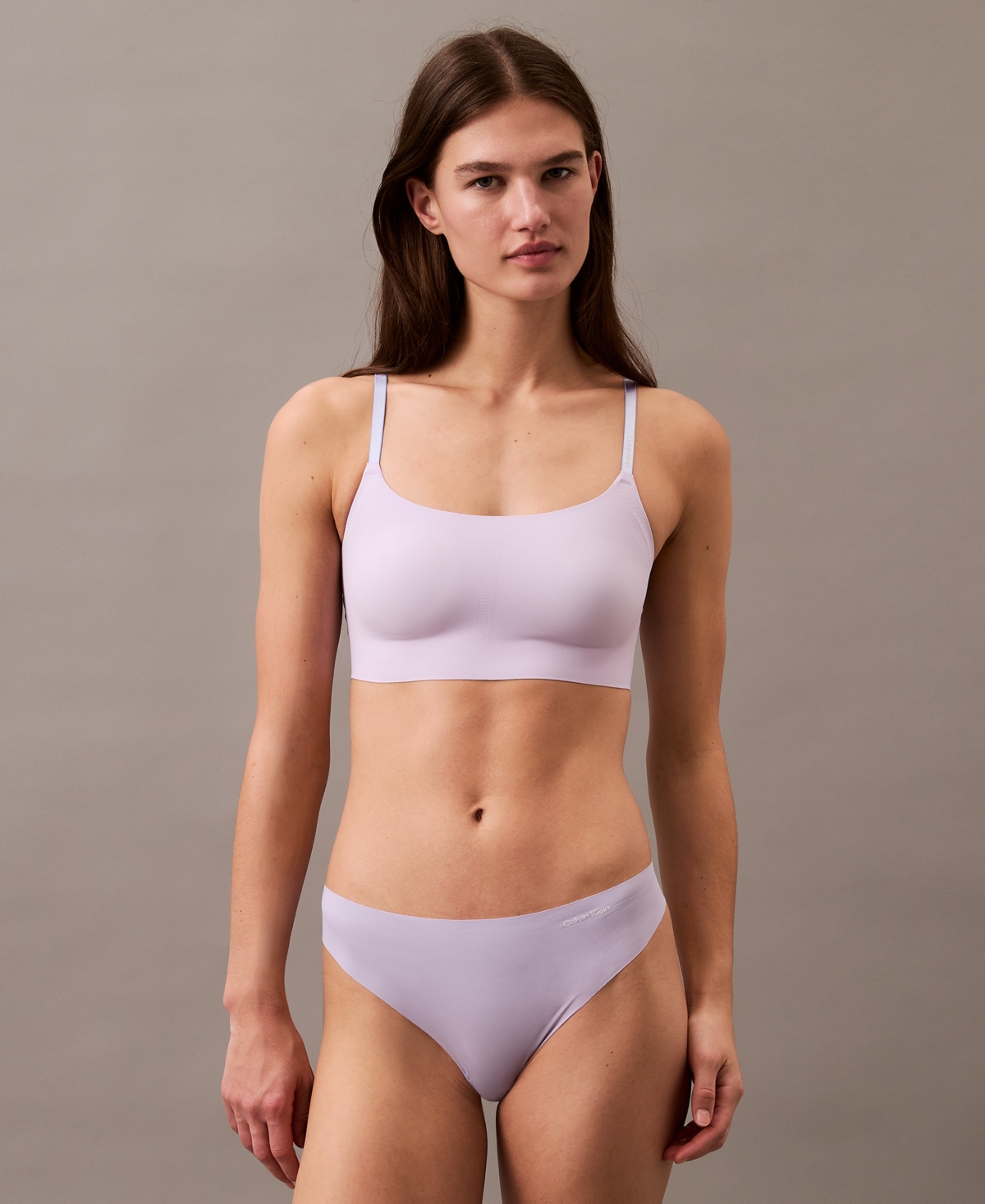 Shop Calvin Klein Women's Invisibles 3-pack Thong Underwear Qd3558 In Black,cinder,lilac Quartz