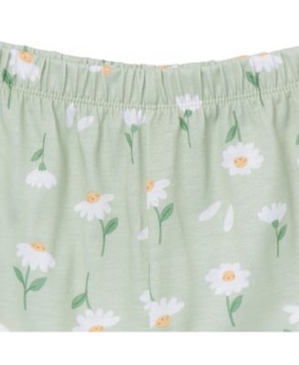 Toddler Girls 3-Piece T-Shirt, Shorts & Pants Pajama Set, Garderning, 5T