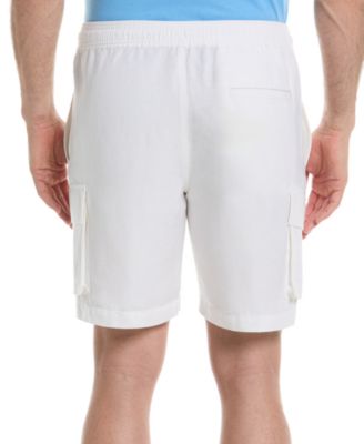 Men's 8" Drawstring Linen Cargo Shorts
