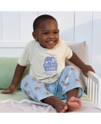 Toddler Boys 3-Piece T-Shirt, Shorts & Pants Pajama Set, Rock & Roll, 5T