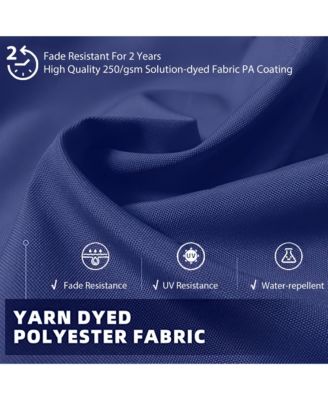 10 ft. Patio Umbrella Square Cantilever Umbrella, Outdoor Market Umbrella in Blue with 360° Rotation for Pool Lawn(without base)