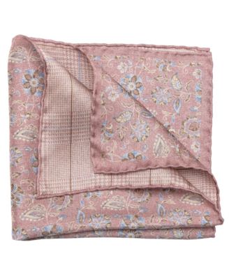 Men's Enzo - Double Sided Silk Pocket Square for Men