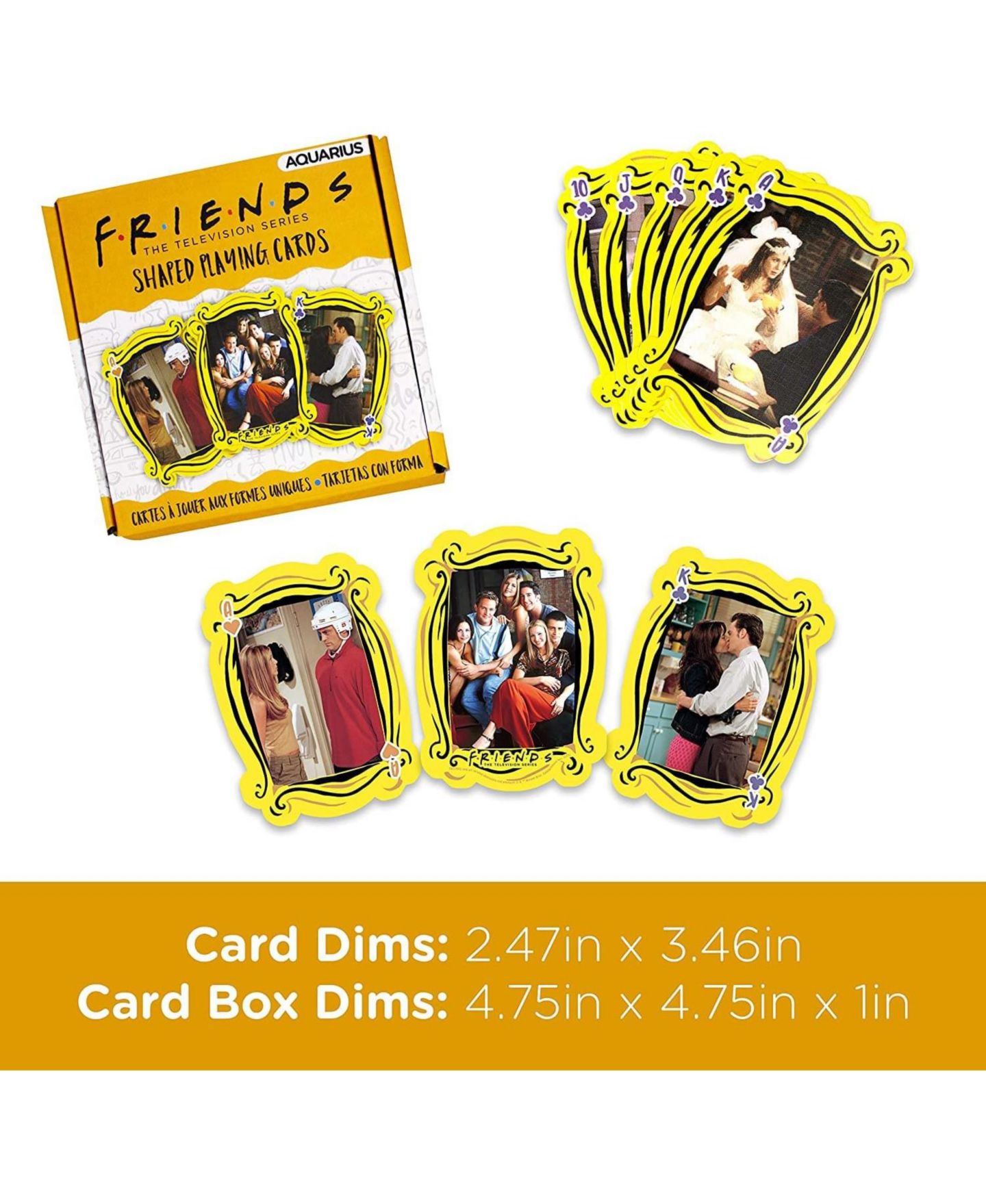 Детские игрушки NMR Distribution Friends-Themed Shaped Playing Cards, 54-Piece, Ages 6+ — фото 2