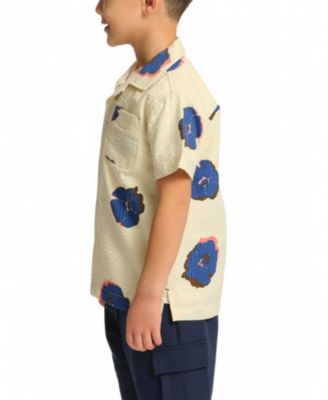 Little and Big Boys Button-Up Shirt