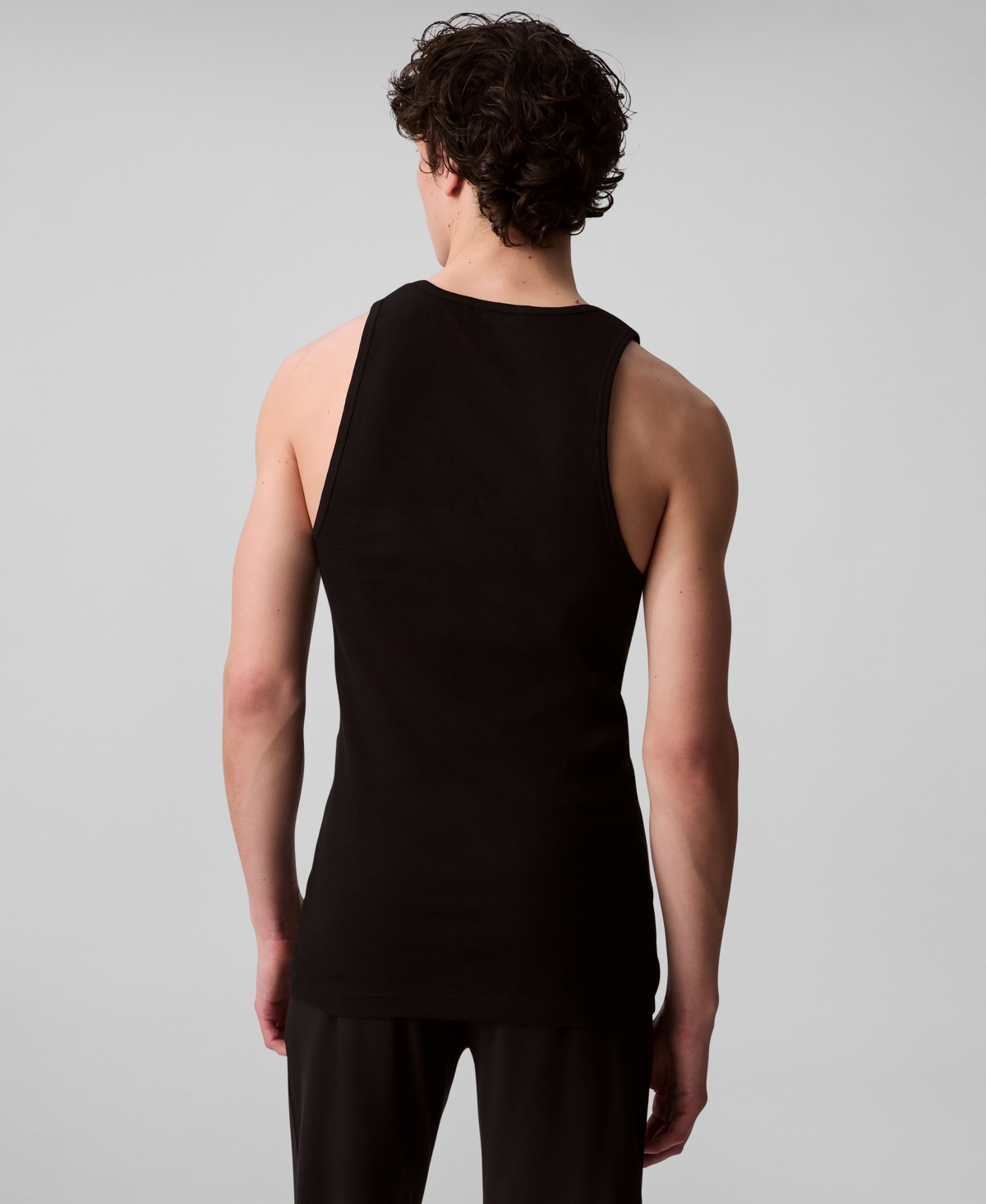 Shop Calvin Klein Men's 3-pack Cotton Classics Tank Tops In Black