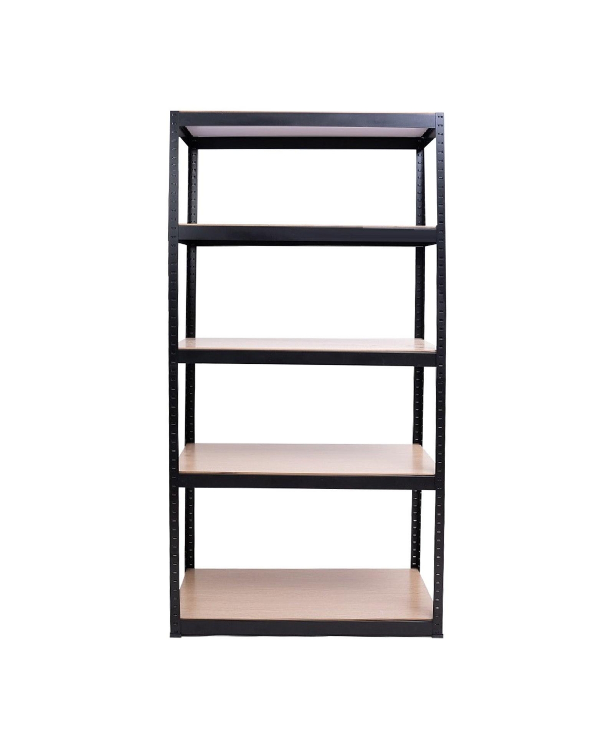 Storage Shelves - 5 Tier Adjustable Garage Storage Shelving, Heavy Duty Metal Storage Utility Rack Shelf Unit for Warehouse Pantry Closet Kitchen, 35.
