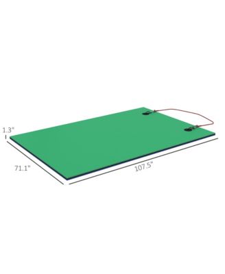 9' x 6' Lily Pad Floating Mat, Floating Water Pad for Lake,