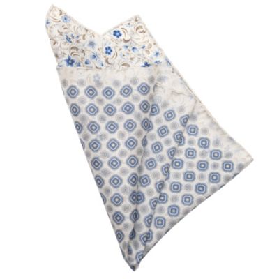 Men's Italo - Double Sided Silk Pocket Square for Men