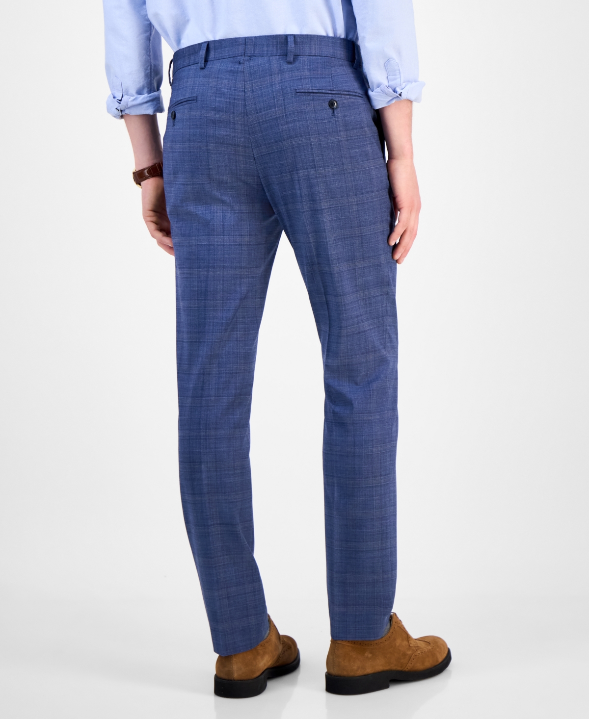 Tommy Hilfiger Men's Modern-fit Wool Th-flex Stretch Suit Separates Pant In Blue