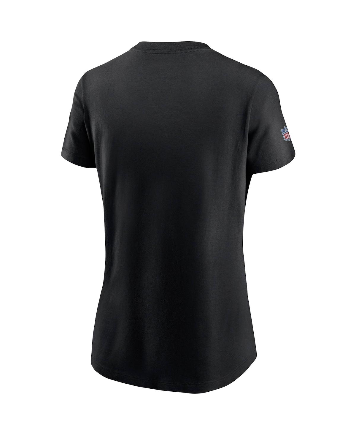 Nike Women's Black Arizona Cardinals Multicolor Crucial Catch T-shirt In Black