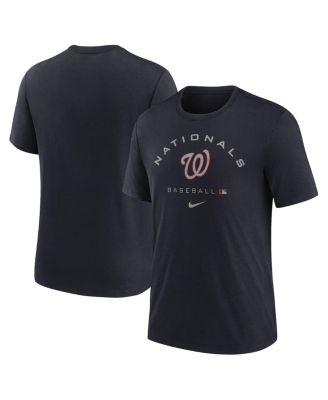 Nike - Men's Black Washington Nationals Authentic Collection Tri-blend Performance T-shirt