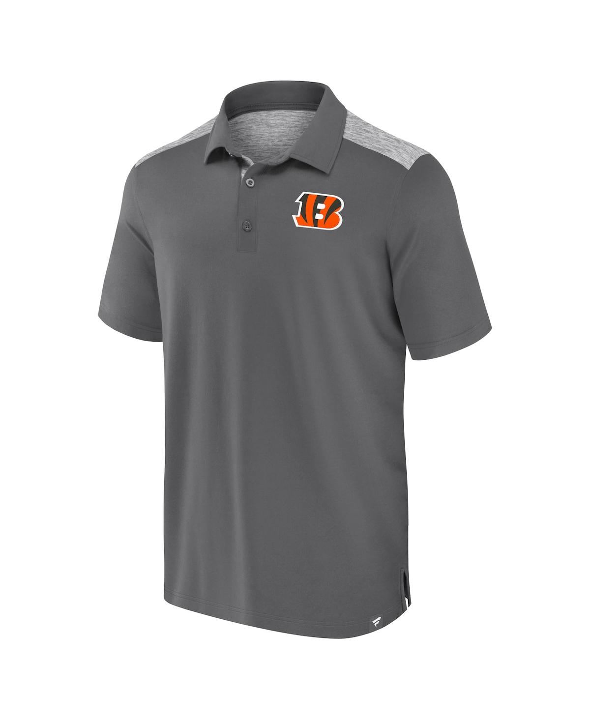 Fanatics Men's Gray Cincinnati Bengals Long Shot Polo Shirt In Gray