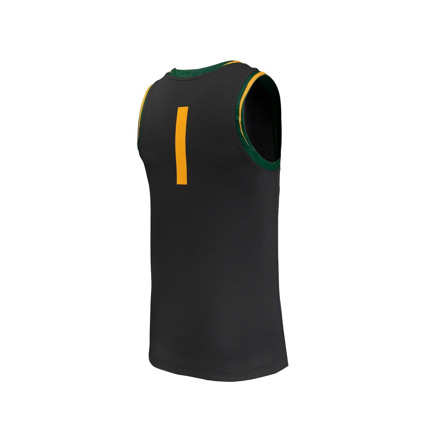 Мужской топ Nike 1 Black Baylor Bears Replica Basketball Jersey — фото 3