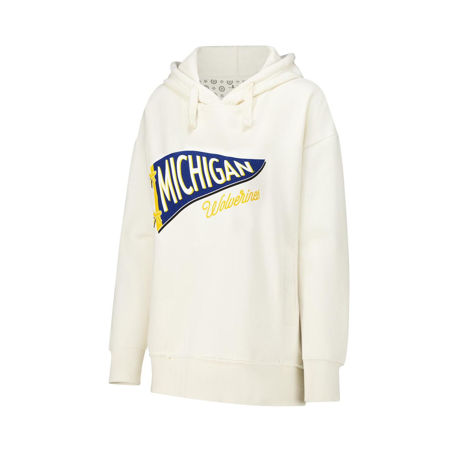 Women's Cream Michigan Wolverines Marni Pullover Hoodie
