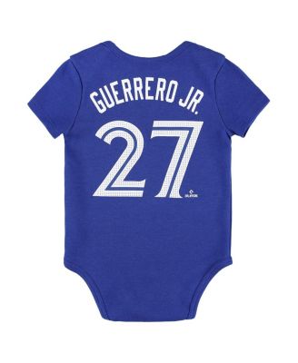 Baby Boys and Girls Vladimir Guerrero Jr. Royal Toronto Blue Jays Fuse Name Number Bodysuit