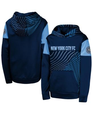 Outerstuff - Big Boys and Girls Blue New York City FC Unbeatable Pullover Hoodie