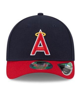 Men's Navy/Red Los Angeles Angels Player Replica 9Forty Adjustable Hat