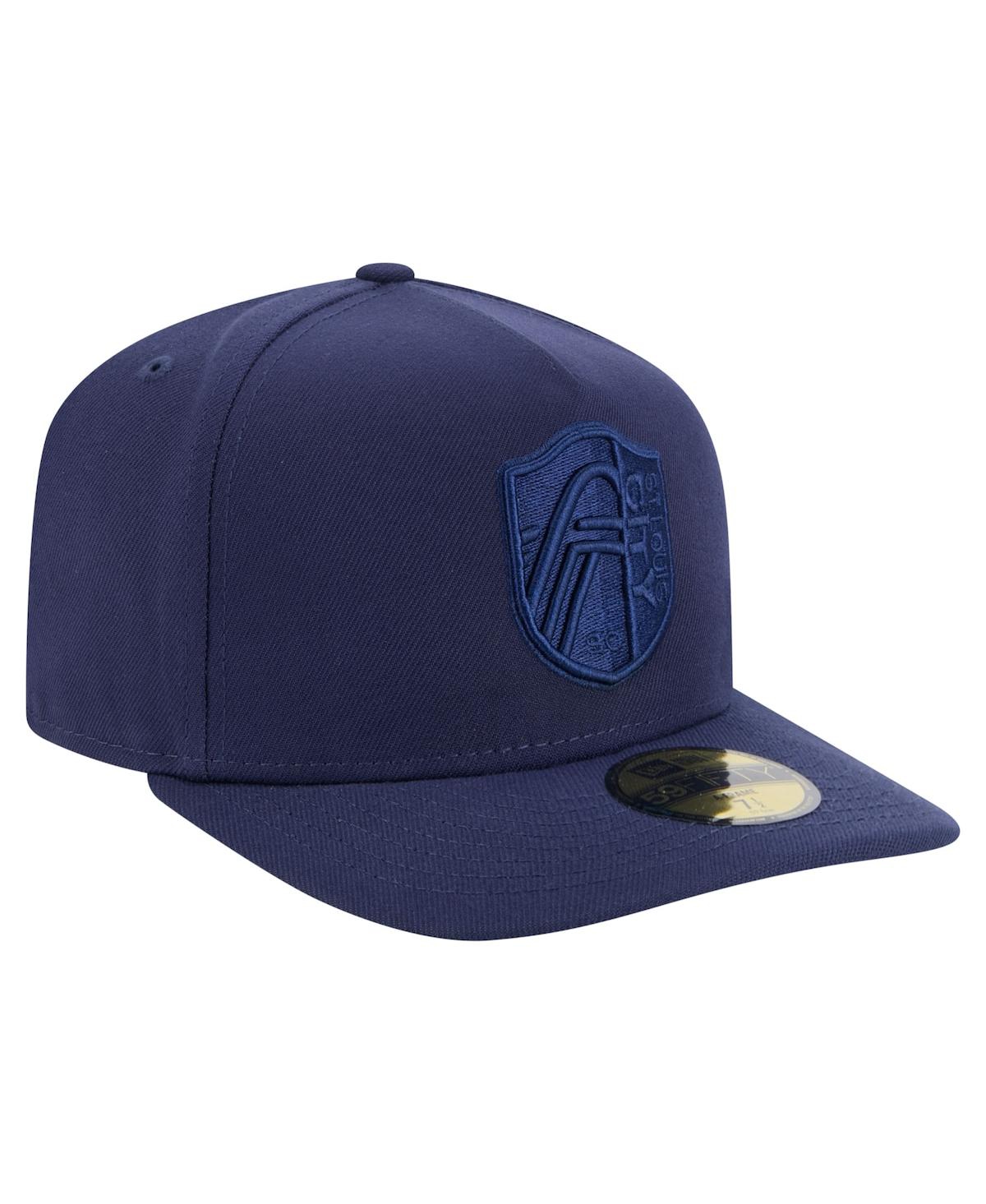 New Era Men's Navy St. Louis City Sc Color Pack A-frame 59fifty Fitted Hat In Navy
