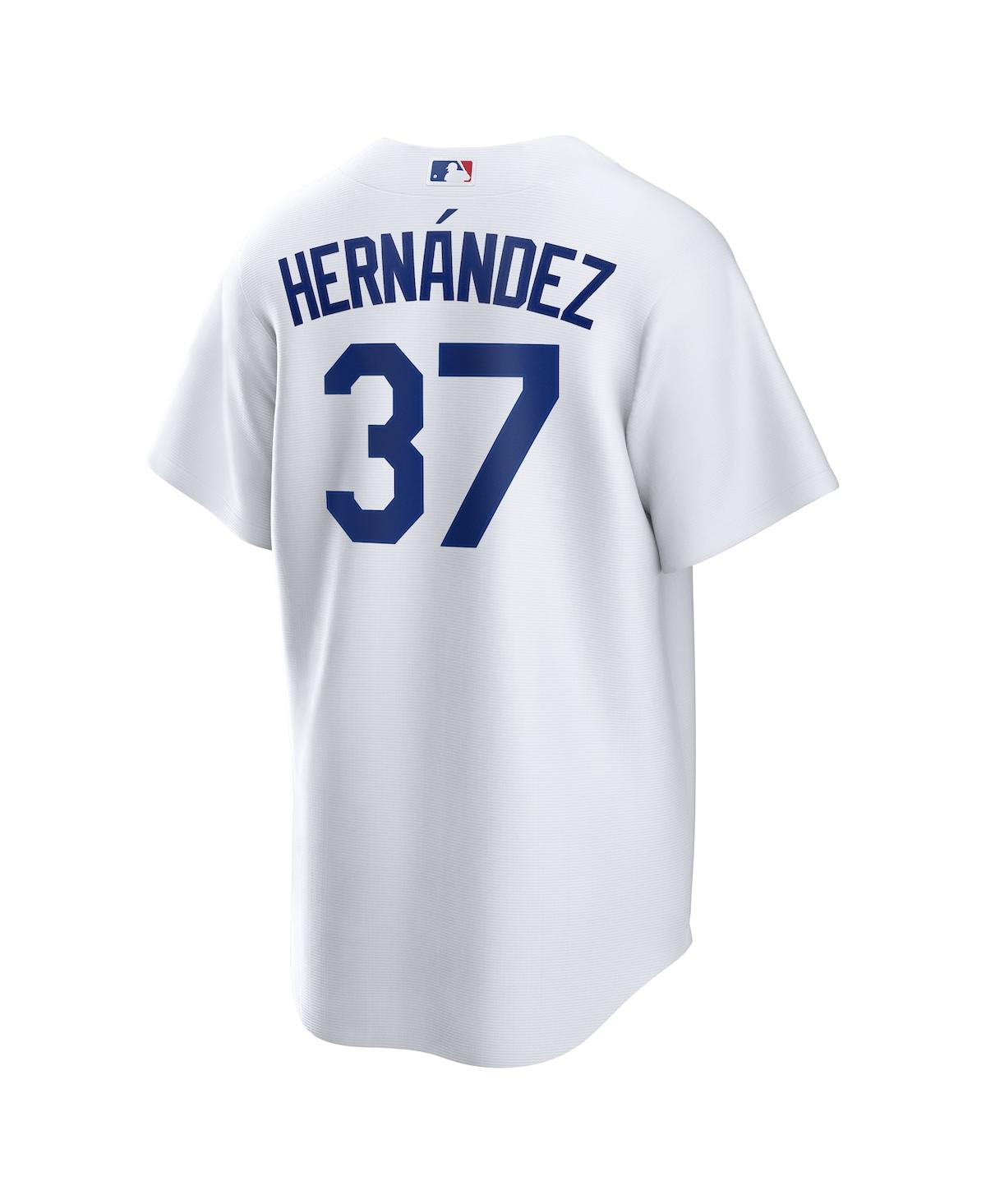 Nike Men's Teoscar Hernandez White Los Angeles Dodgers Home Replica Jersey