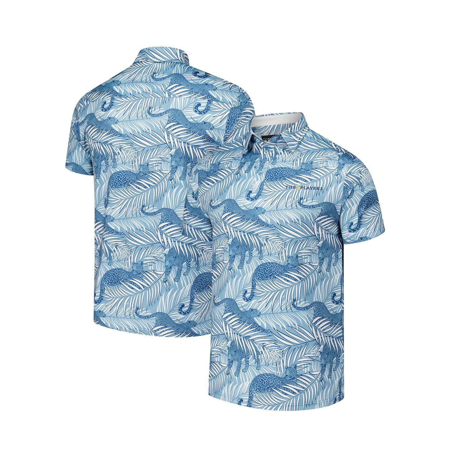 Мужское поло Flomotion Blue The Players Party Animal Polo Shirt — фото 1