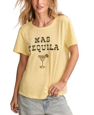 Lucky Brand - Women's Mas Tequila Graphic Classic Cotton Crewneck T-Shirt