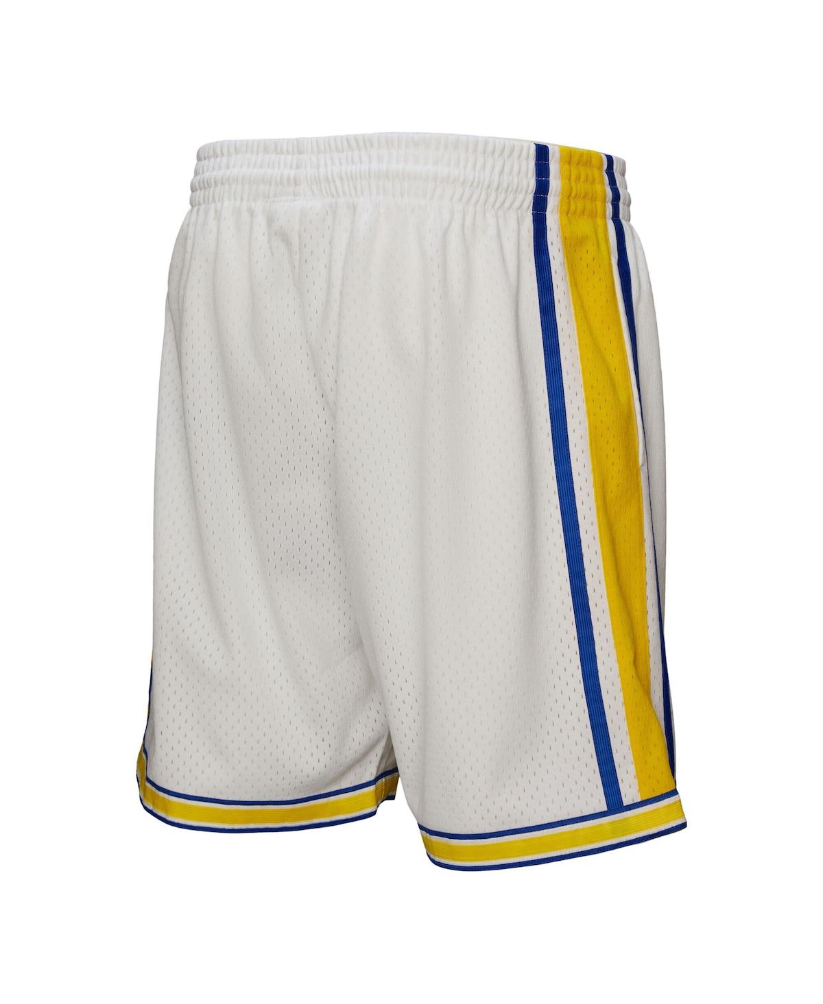 Mitchell & Ness Men's White Golden State Warriors Authentic Shorts In White