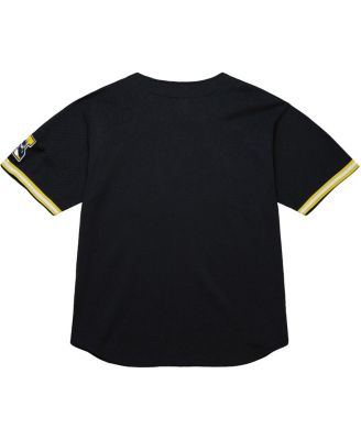 Men's Black Michigan Wolverines On The Clock Full-Button Fashion Jersey