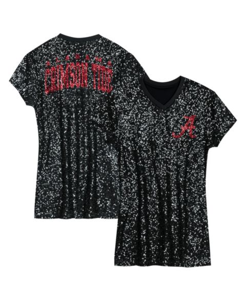 Детское платье Outerstuff Preschool Black Alabama Crimson Tide Sequin V-neck