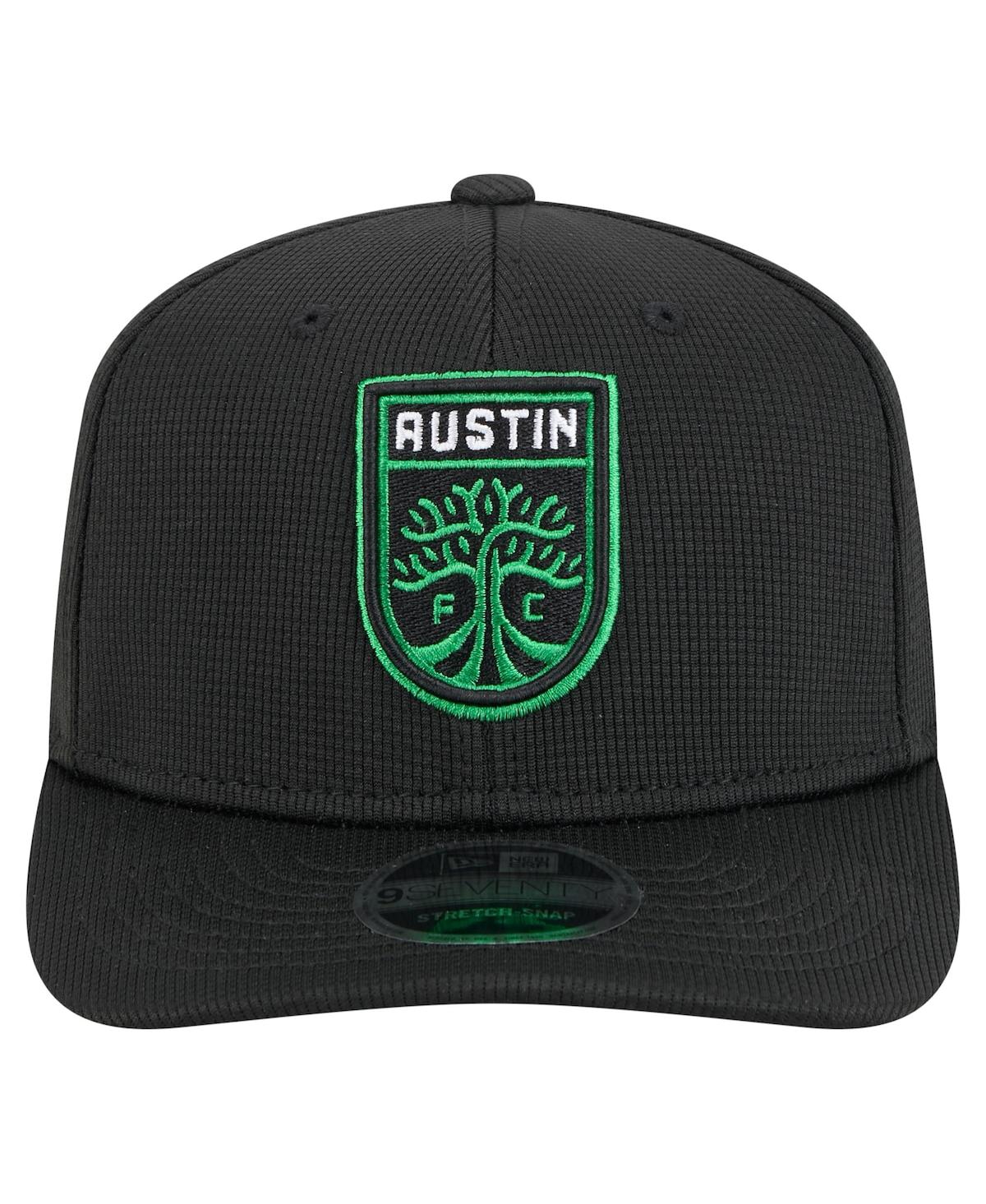 NEW ERA MEN'S BLACK AUSTIN FC 2025 JERSEY HOOK 9SEVENTY STRETCH-SNAP HAT 