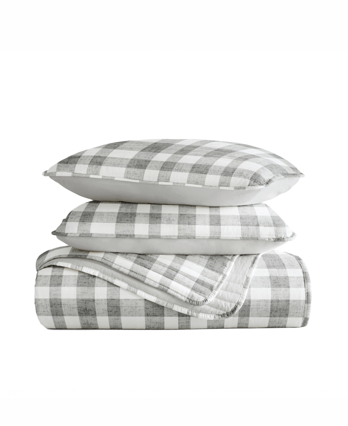 Ienjoy Home Watercolor Plaid Reversible 2-pc. Quilt Set, Twin/twin Xl