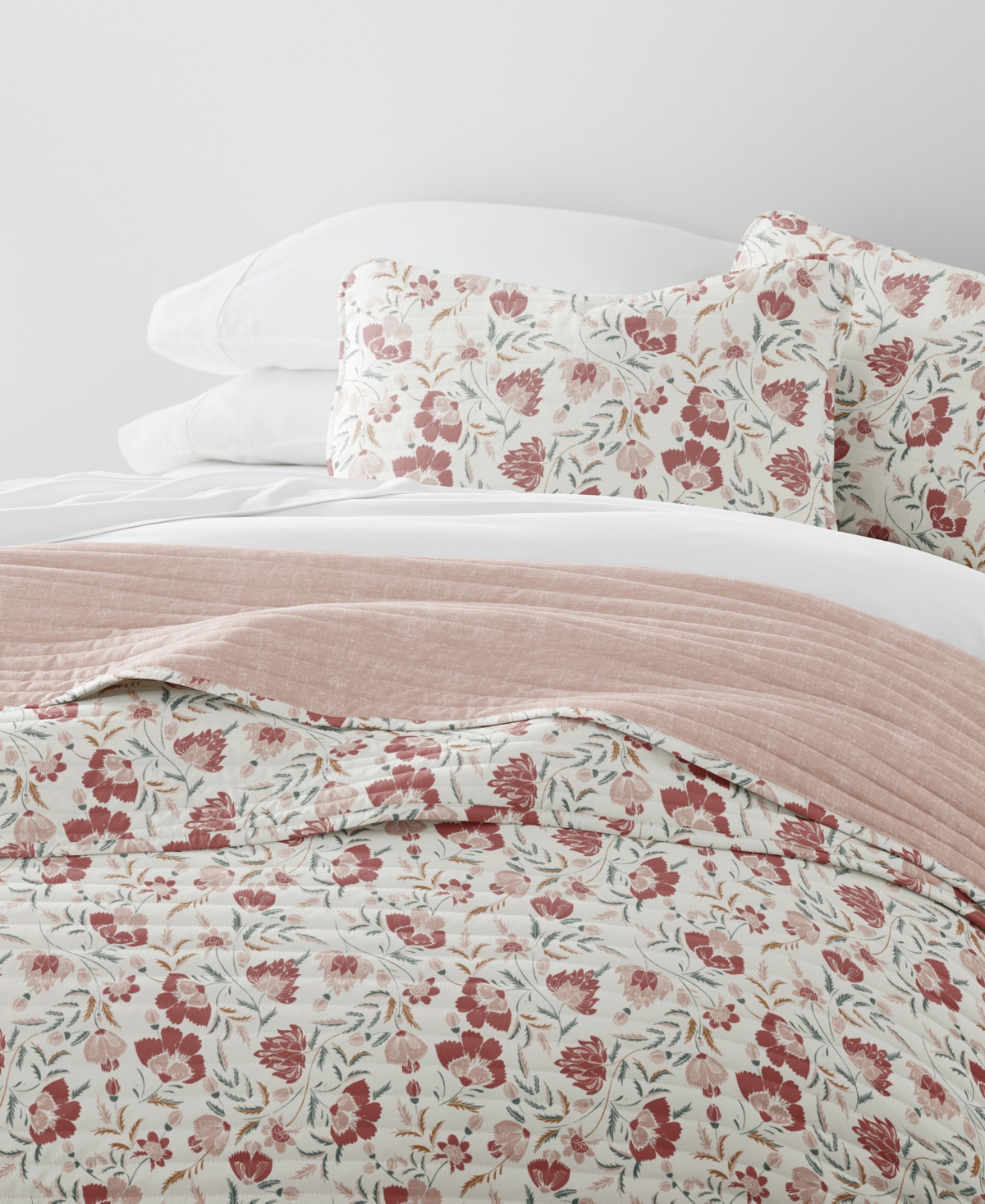 Ienjoy Home French Jacobean Reversible 3-pc. Quilt Set, King/california King