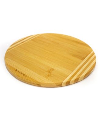 Bamboo Round Cutting Board, Striped