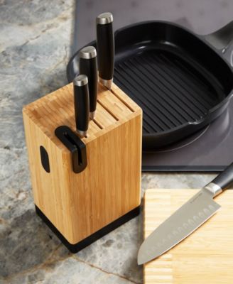 Leo Graphite 5-Piece Cutlery Block Set