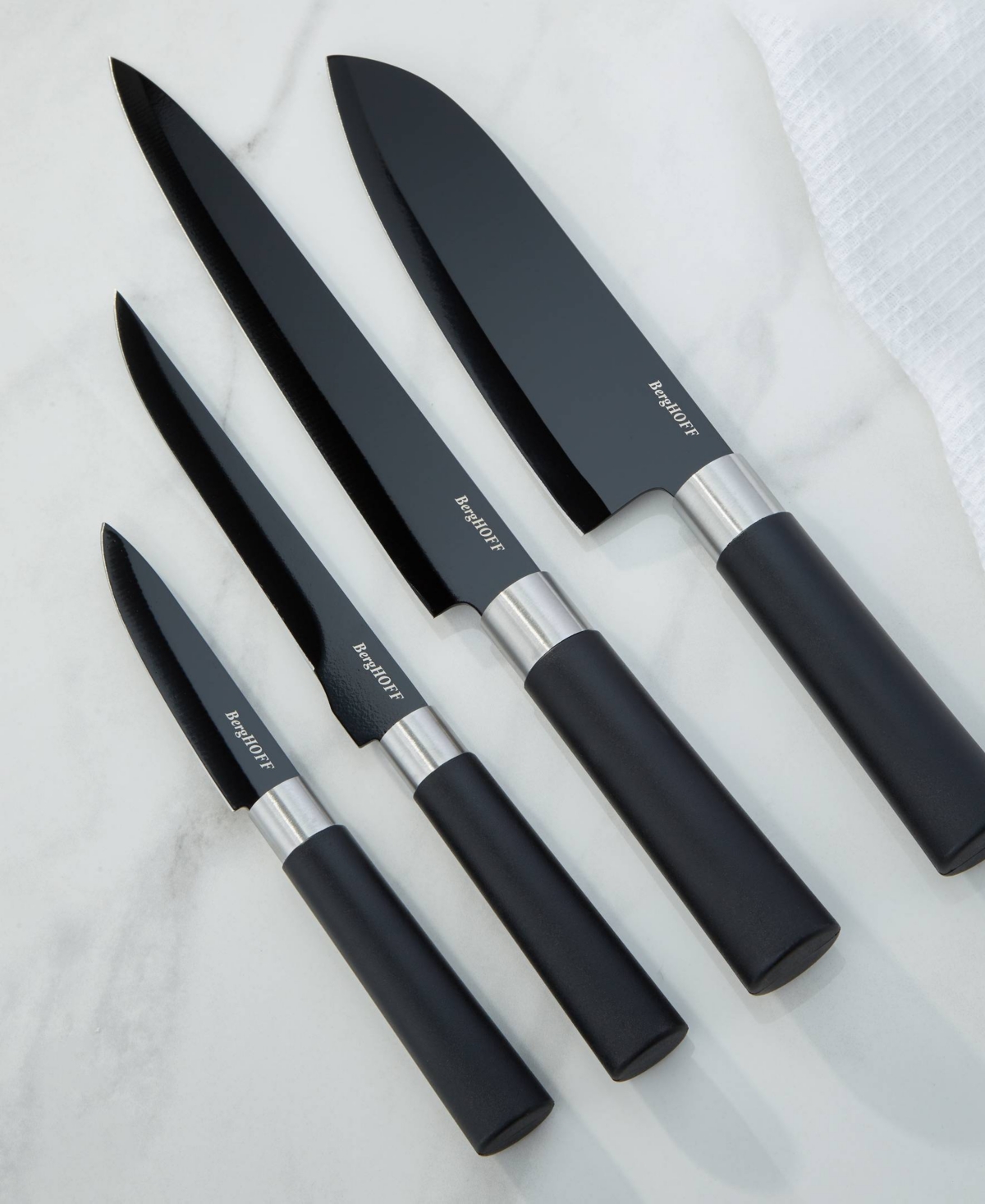 Berghoff Dina Prime 4-piece Knife Set In Black