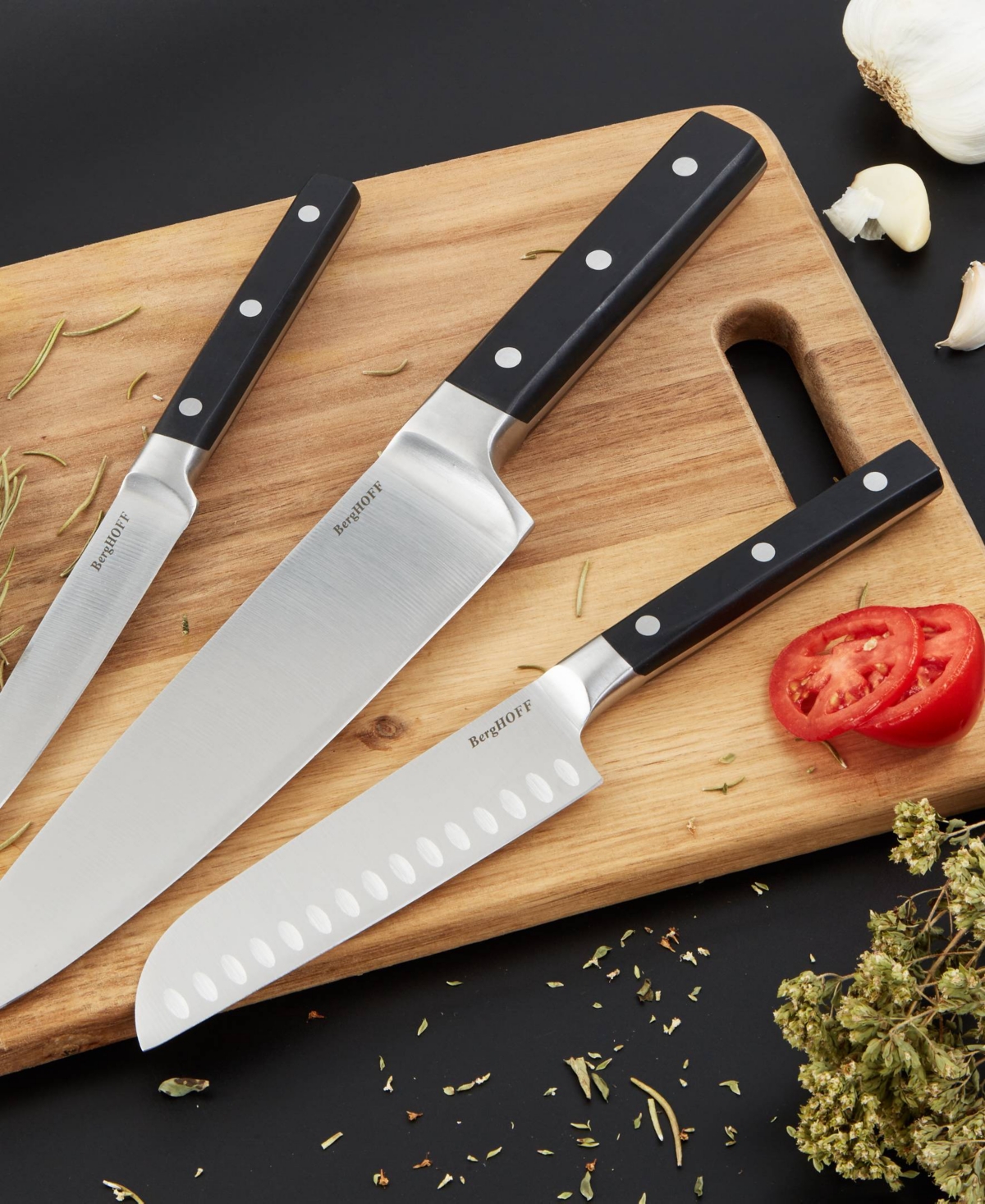 Berghoff Dina Gene 5.5-inch Santoku Knife In Black