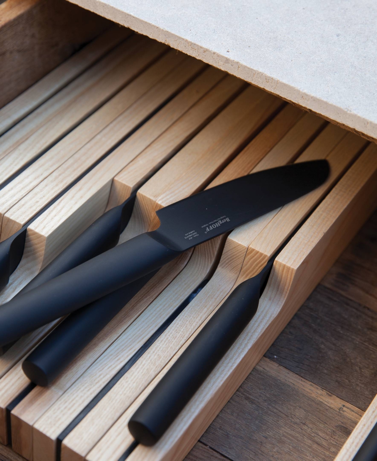 Berghoff Ron Stainless Steel 4-piece Knife Set In Black