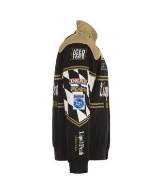Men's Black NASCAR Liquid Death Full-Snap Twill Uniform Jacket
