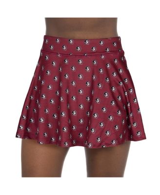 ZooZatz - Women's Garnet Florida State Seminoles All-Over Print Flowy Skort