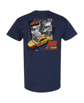 Men's Navy Joey Logano Shell/Pennzoil Car T-Shirt