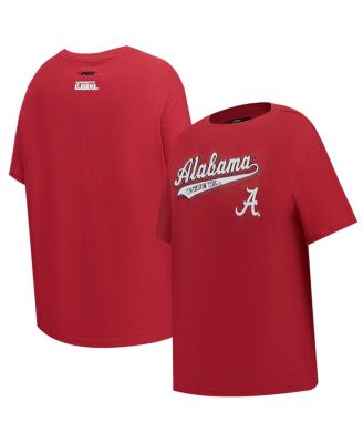 Pro Standard - Women's Crimson Alabama Crimson Tide Script Tail Oversized Boyfriend T-Shirt