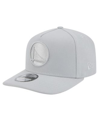 Men's Gray Golden State Warriors Colorpack A-Frame Pinch Front 9FIFTY Snapback Hat