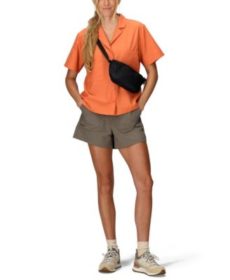 Women's Air Exchange UPF 40 Camp Short Sleeve Camp Collar Shirt